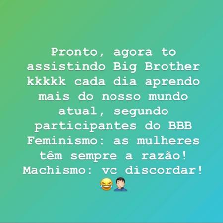 Marcos, ex-goleiro do Palmeiras, se envolve em polêmica após postagem sobre feminismo - Reprodução/Instagram