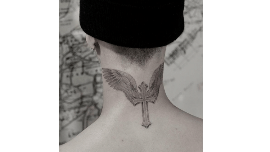 Romeo Beckham, filho de David Beckham, faz tatuagem idêntica à do pai - Reprodução/Instagram