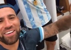 Jogadores argentinos provocam brasileiros em vestiário após título; assista - Reprodução/Twitter