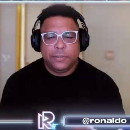Ronaldo Fenômeno, em live na RonaldoTV - Reprodução/Ronaldo TV