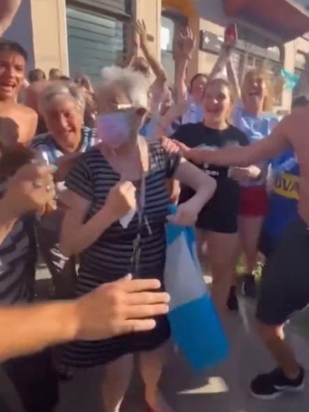 "Abuela", a vovó argentina que viralizou durante a Copa do Mundo do Qatar - Reprodução/Twitter