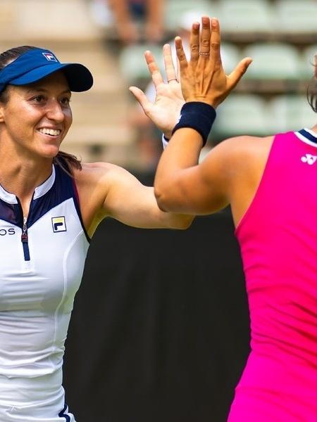 Luisa Stefani e Caroline Garcia buscam virada e conquistam o WTA