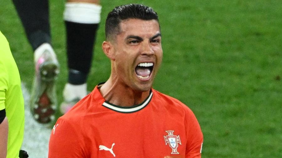 Cristiano Ronaldo comemora gol marcado por Portugal contra a Alemanha na Liga das Nações Cristiano Ronaldo comemora gol marcado por Portugal contra a Alemanha na Liga das Nações