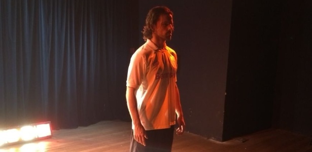 Rafael Albuquerque, que viverá Fernandão no teatro, durante ensaio da peça - Bob Bahlis/Arquivo Pessoal - Bob Bahlis/Arquivo Pessoal