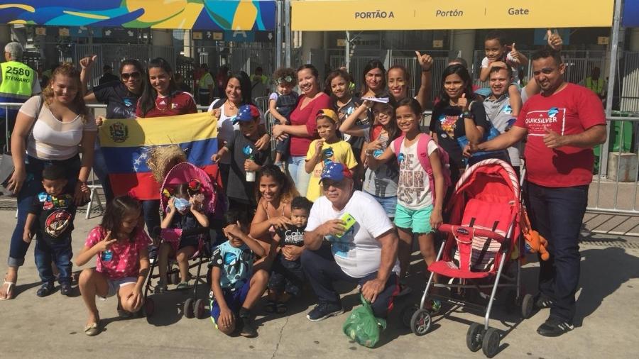 Refugiados da Venezuela vão ao Maracanã ver jogo contra a Argentina - Divulgação