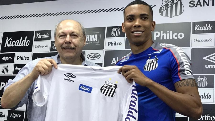 Madson é apresentado como novo reforço do Santos no mercado da bola - UOL