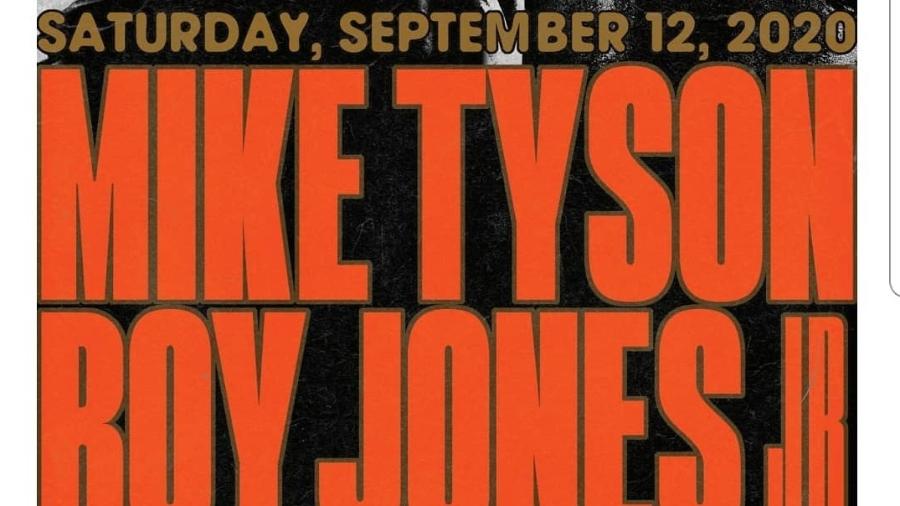 Cartaz de Mike Tyson x Roy Jones Jr.; luta será realizada em setembro - Reprodução/Instagram