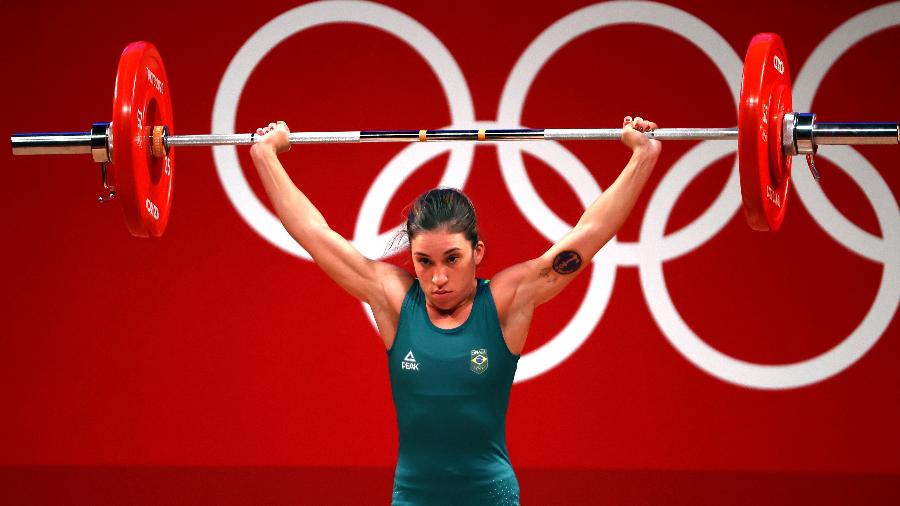 Natasha Rosa, na categoria até 48 kg do levantamento de peso - REUTERS/Edgard Garrido