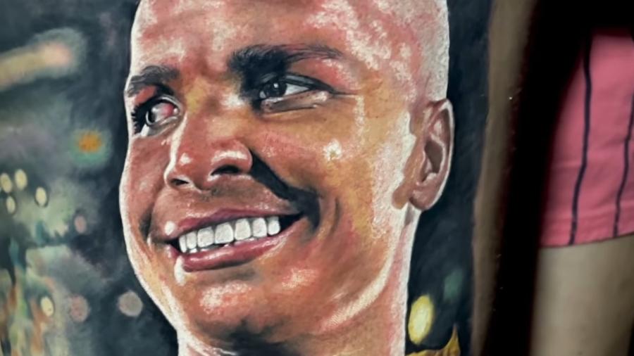 Torcedor do Palmeiras cumpre promessa e tatua rosto de Deyverson - Reprodução/Instagram