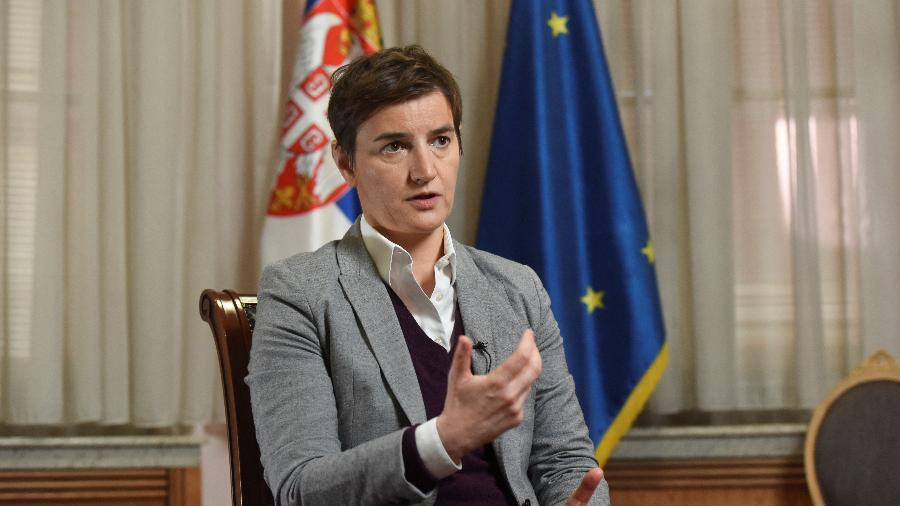 Ana Brnabic, primeira-ministra da Sérvia, falou sobre Novak Djokovic - REUTERS/Zorana Jevtic
