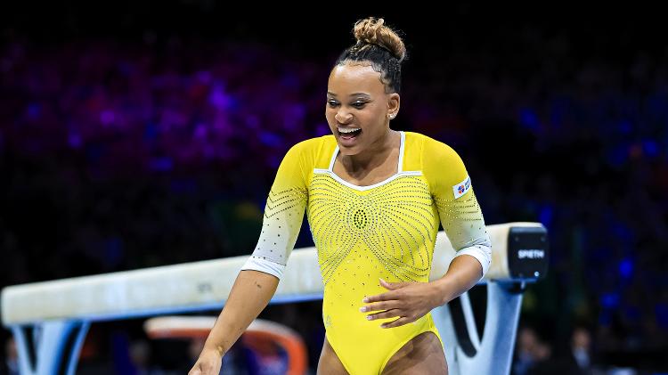 Rebeca Andrade no Mundial de Ginástica de 2023