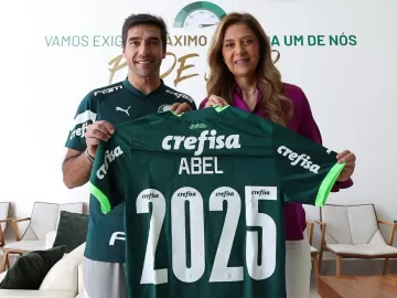 Candidata à reeleição, Leila comenta renovação de Abel com o Palmeiras