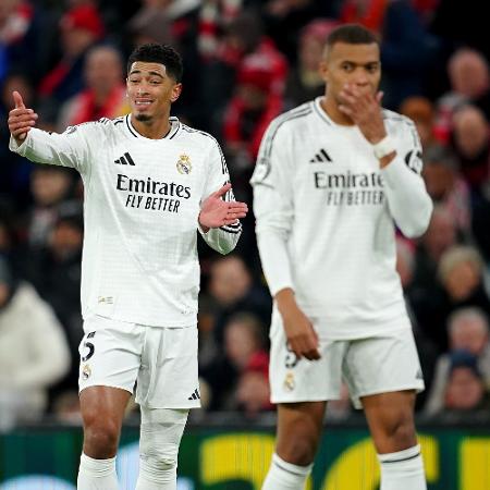 Mbappé e Bellingham tiveram atritos na partida entre Real Madrid e Liverpool