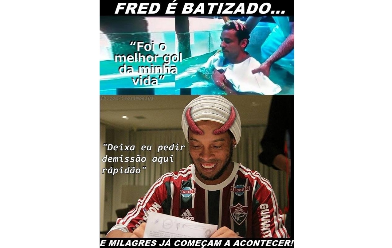 Saída de Ronaldinho Gaúcho do Fluminense gera piadas na Internet - Reprodução