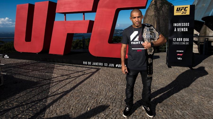 José Aldo divulga o UFC 212 no Rio de Janeiro - Alexandre Loureiro/UFC/Divulgação