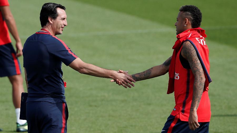 Unai Emery comandou Neymar no PSG - Benoit Tessier/Reuters
