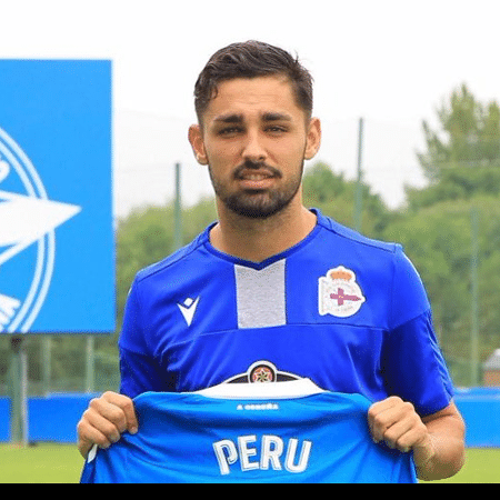 O jogador Peru Nolaskoain, emprestado pelo Atlético de Bilbao ao Deportivo La Coruña - Reprodução/Twitter