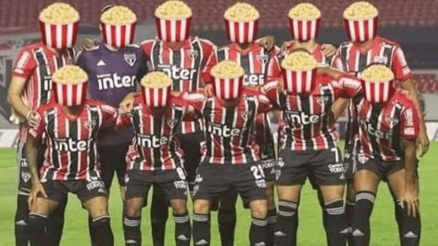 São Paulo vira tema de piadas após perder liderança e tomar goleada para o Inter - Reprodução/Twitter