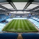 Vista do campo do Etihad Stadium antes do jogo Manchester City x PSG, pela volta da semifinal da Liga dos Campeões - Jan Kruger - UEFA/UEFA via Getty Images