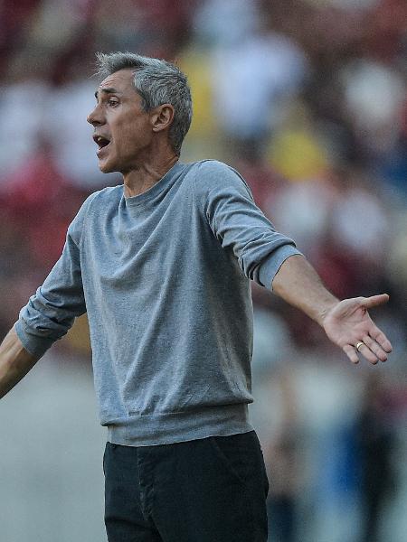 Paulo Sousa técnico do Flamengo durante partida contra o Fortaleza - Thiago Ribeiro/AGIF