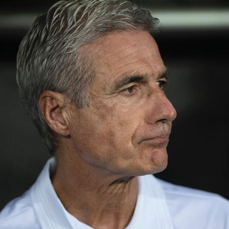 Luis Castro, do Botafogo, observa jogadores durante partida contra o Inter - Jorge Rodrigues/AGIF