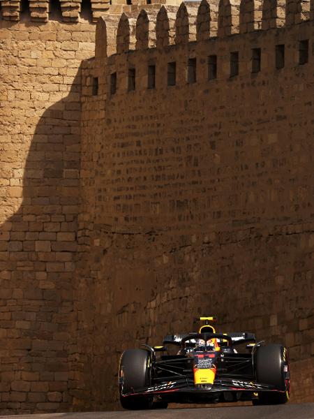 Sergio Pérez durante o GP do Azerbaijão, quarta etapa do Mundial de Fórmula 1