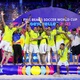 Brasil marca no fim, vence Belarus e é hepta na Copa de futebol de areia