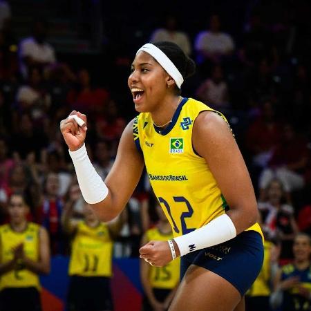 Ana Cristina, em Brasil x Bélgica, na Liga das Nações de Vôlei Feminino Ana Cristina, em Brasil x Bélgica, na Liga das Nações de Vôlei Feminino