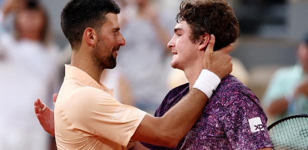 Djokovic fala em 'batalha épica', e Fonseca responde: 'Obrigado, lenda'