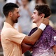 Djokovic fala em 'batalha &eacute;pica', e Fonseca responde: 'Obrigado, lenda'