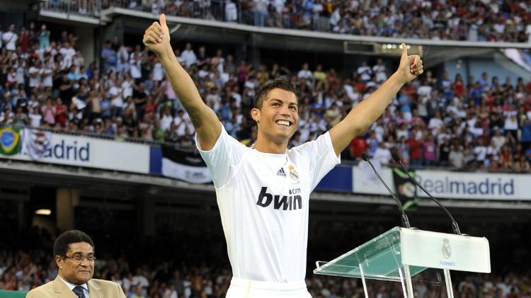 Cristiano Ronaldo é apresentado pelo Real Madrid