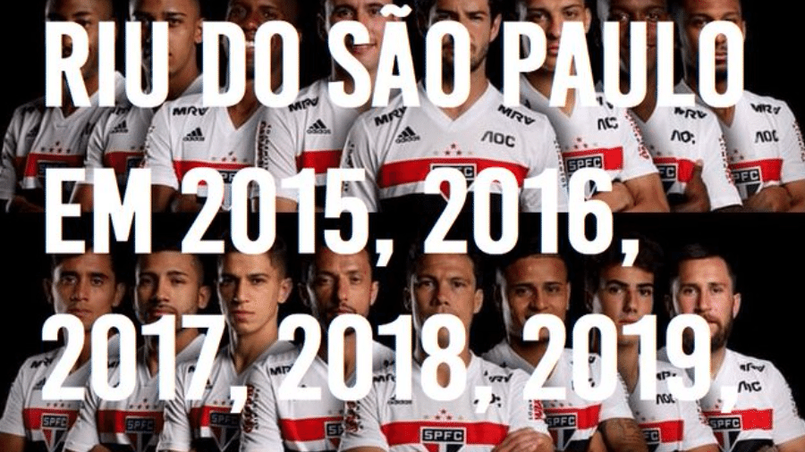 São Paulo vira meme ao passar mais uma temporada sem títulos - Reprodução/Twitter