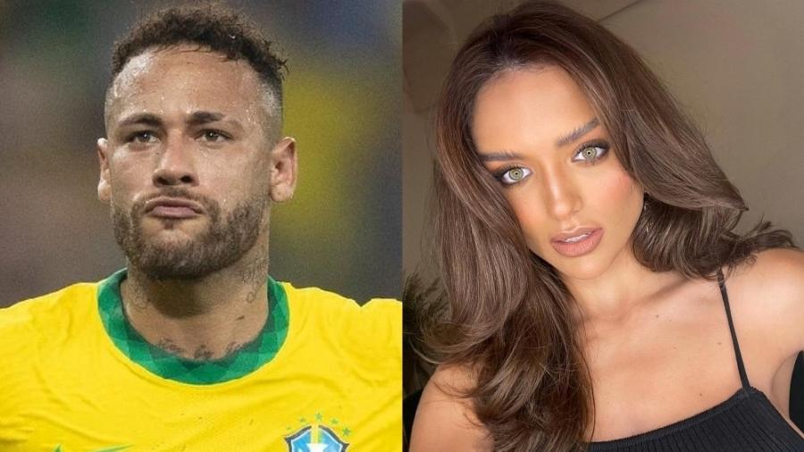 Neymar e Rafa Kalimann trocaram beijos, segundo o jornal Extra - Lucas Figueiredo/CBF e Reprodução/Instagram