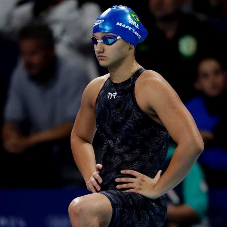 Maria Fernanda Costa na final dos 400m livre nas Olimpíadas