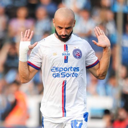 Thaciano marcou para o Bahia contra o Grêmio em jogo do Campeonato Brasileiro; ex-jogador do time gaúcho optou por não comemorar