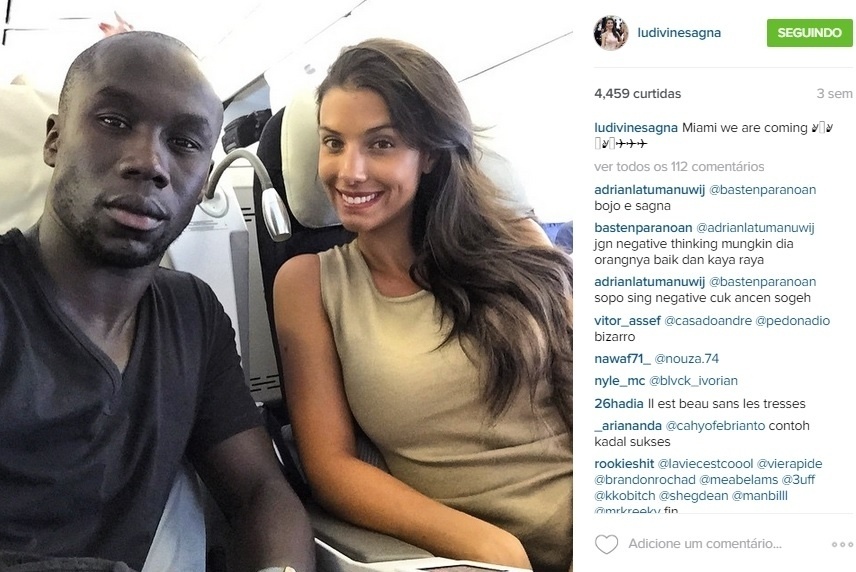 Ludivine Sagna, mulher do lateral Bacary Sagna - Reprodução/Instagram