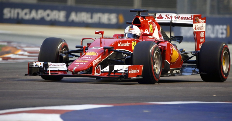 Sebastian Vettel não deu chances a rivais e terminou treino com a pole, à frente de Daniel Ricciardo e Kimi Raikkonen