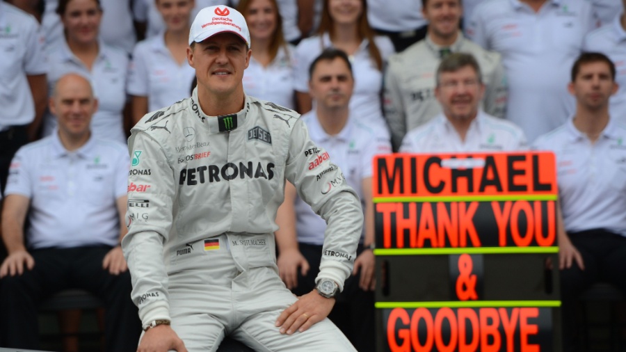 O piloto alemão Michael Schumacher - YASUYOSHI CHIBA-25.nov.2012/AFP