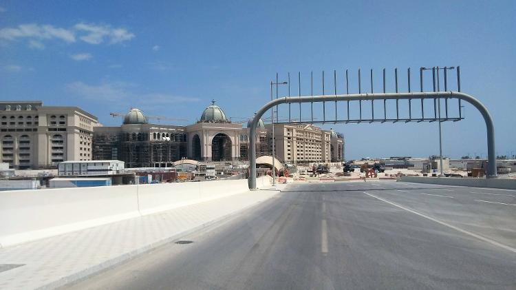 Lusail - Cidade da Copa-2022 - área em construção - Natasha Bin/UOL - Natasha Bin/UOL