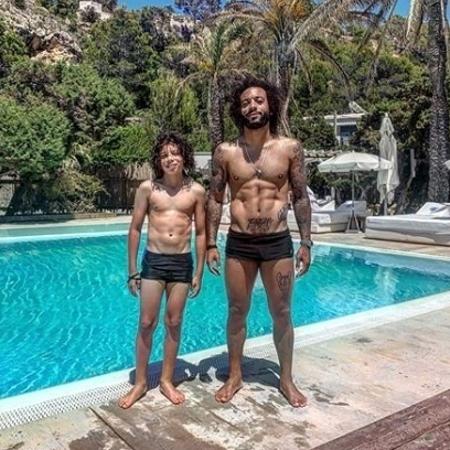Marcelo exibe forma física em férias em Ibiza - Reprodução