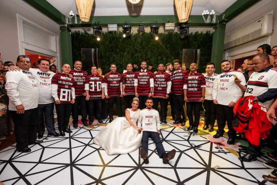 vestido de noiva do flamengo