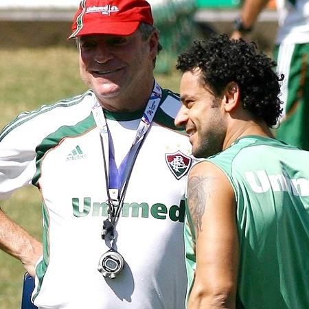 Técnico Abel Braga e atacante Fred foram campeões brasileiros pelo Fluminense em 2012 - Caio Amy / Photocamera