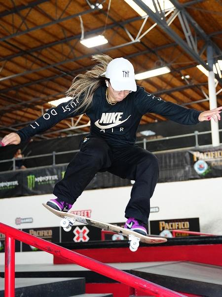 A skatista paulista Pamela Rosa durante disputa no X-Games da California - Rich Storry/ ESPN Images Divulgação