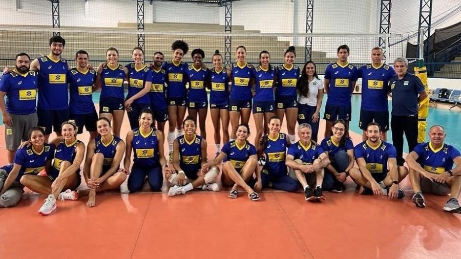 Seleção feminina de vôlei em último treino antes do Mundial - Reprodução/Instagram