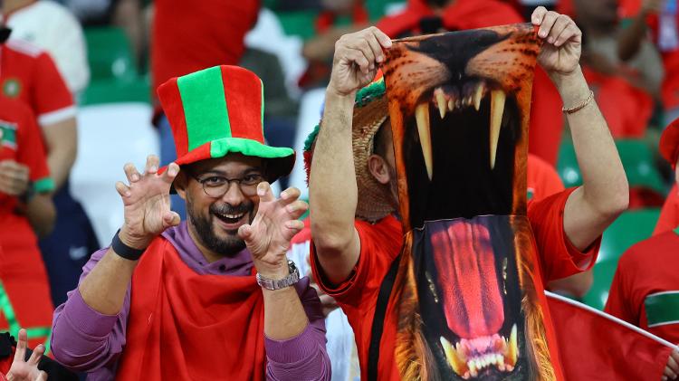 Torcedores de Marrocos, antes da partida contra a Espanha na Copa do Mundo - REUTERS/Wolfgang Rattay - REUTERS/Wolfgang Rattay