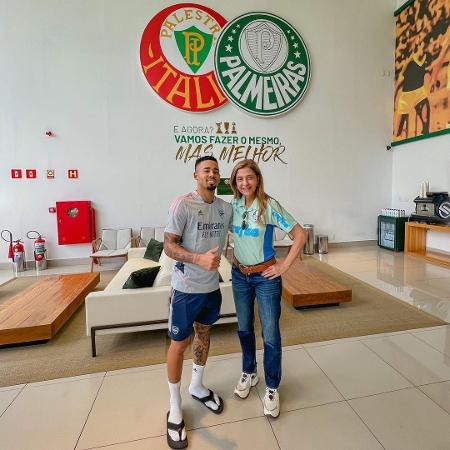 Gabriel Jesus visita CT do Palmeiras - Reprodução/Instagram