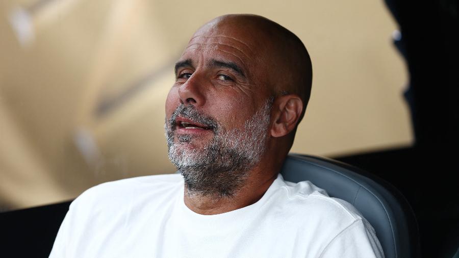 Pep Guardiola comanda o Manchester City Pep Guardiola comanda o Manchester City