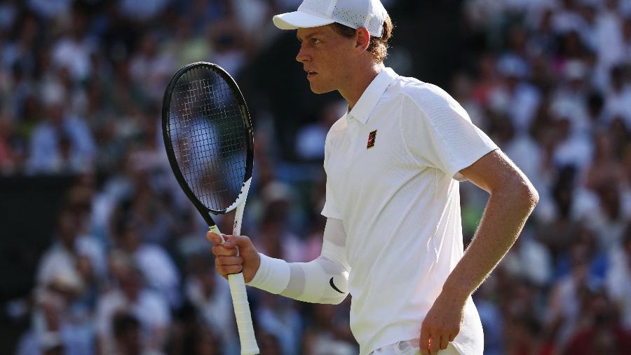 Jannik Sinner nas semifinais de Wimbledon em 2025 Jannik Sinner nas semifinais de Wimbledon em 2025