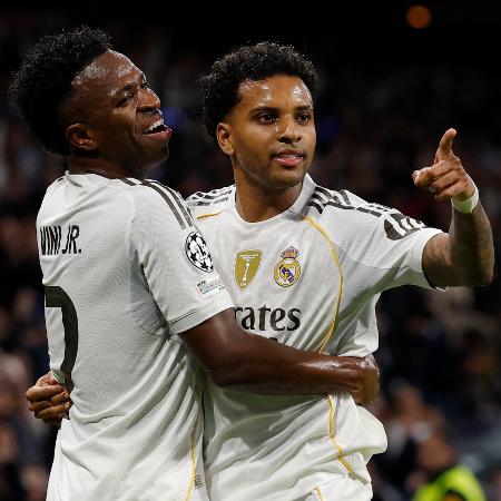 Vini Jr e Rodrygo são companheiros no Real Madrid e na seleção brasileira Vini Jr e Rodrygo são companheiros no Real Madrid e na seleção brasileira
