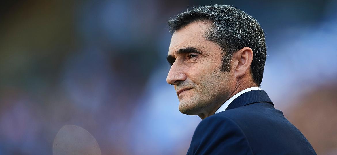 Ernesto Valverde, técnico do Barcelona - Aitor Alcalde/Getty Images